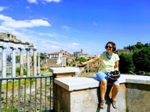 Wycieczka rowerowa RZYM ANTYCZNY 11 Rzym - taras widokowy na Forum Romanum