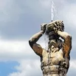 Rzym zabytki - fontanna Trytona - fragment