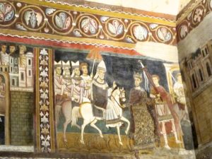 Rzym - kaplica św. Sylwestra - fragment fresków